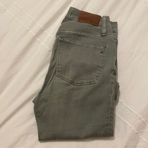 Madewell Green button up jeans